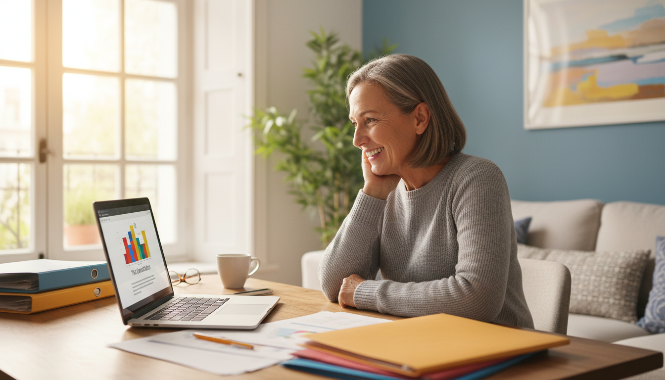 Contribuable soulagé après simulation fiscale sur ordinateur