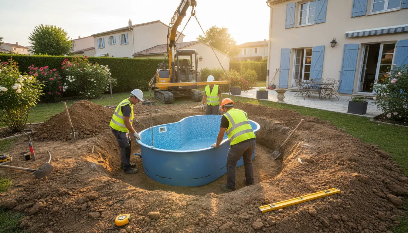 Installation d'une mini-piscine compacte dans un jardin
