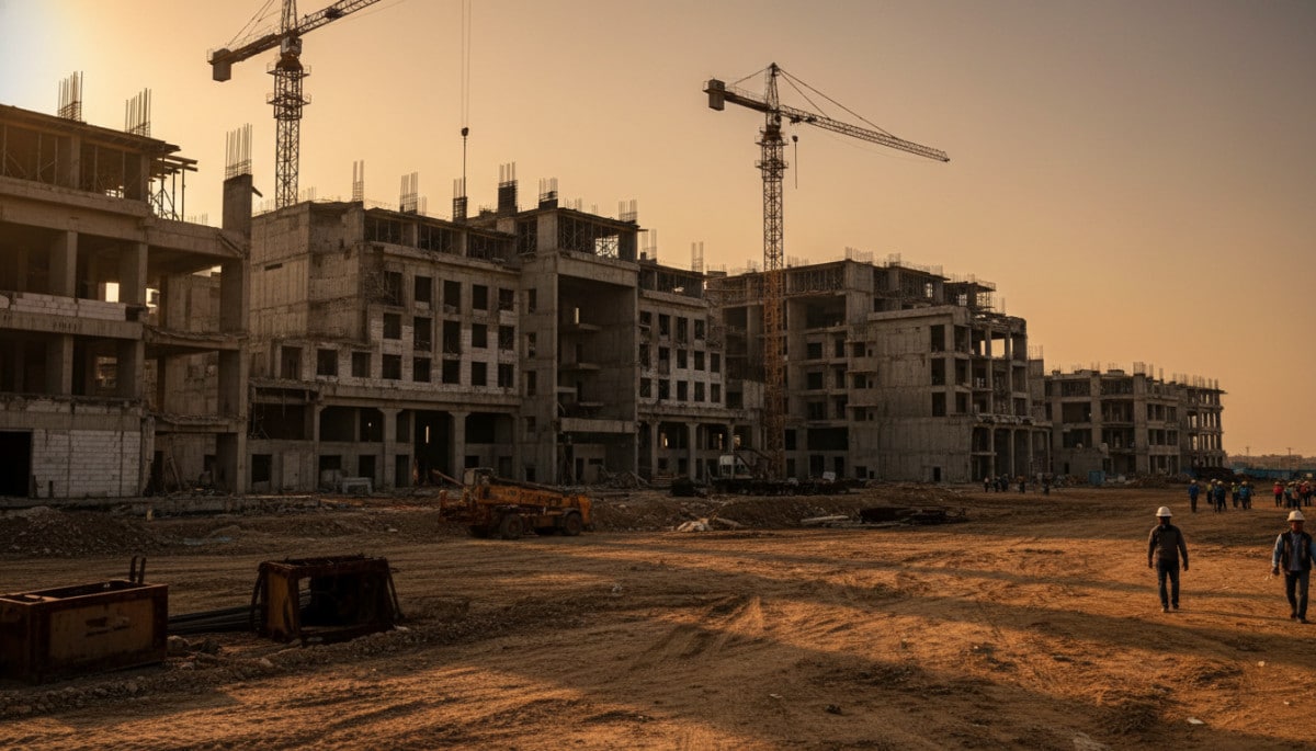 chantier public abandonné symbole corruption