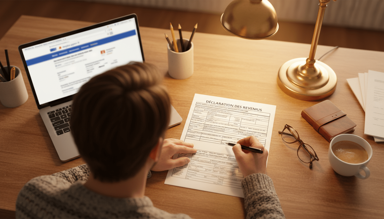 Déclaration d'impôts avec la case 7DB services à la personne