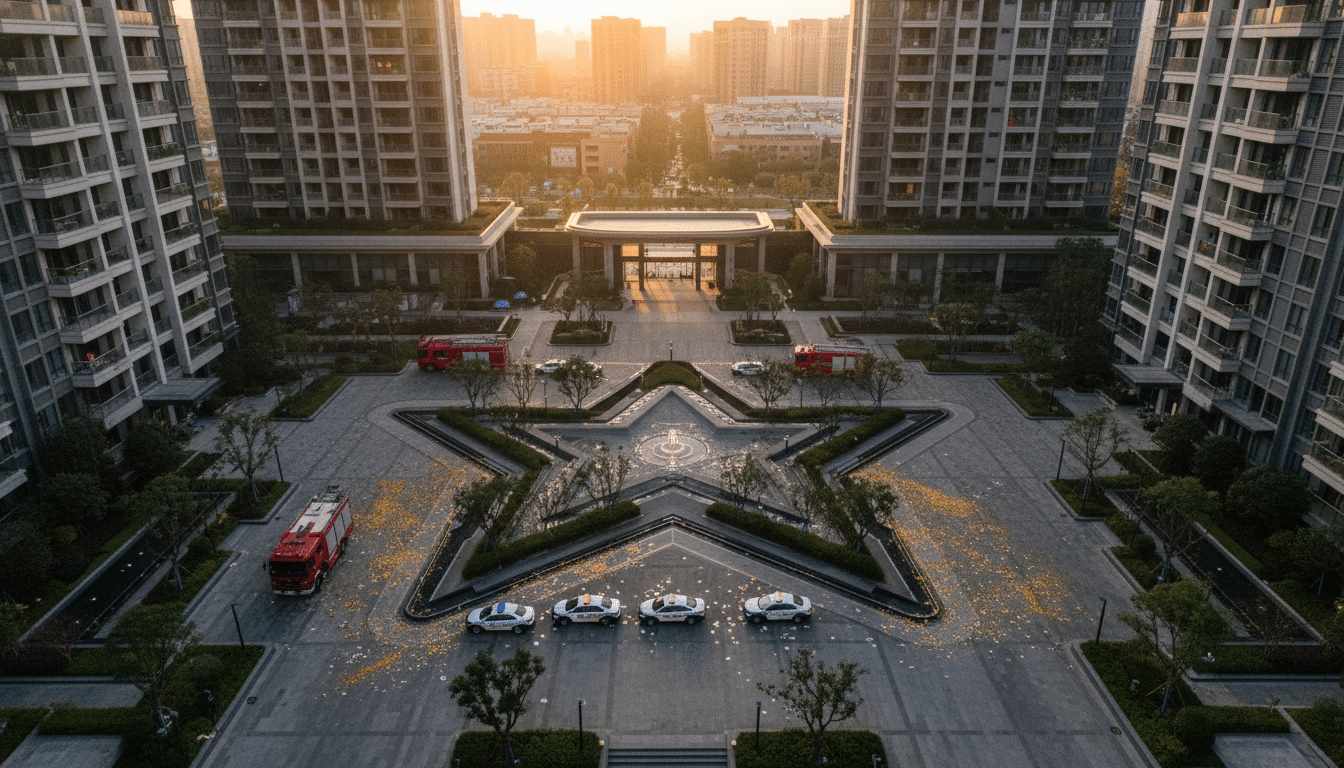 Intervention de police dans la résidence Star Lake City en Chine