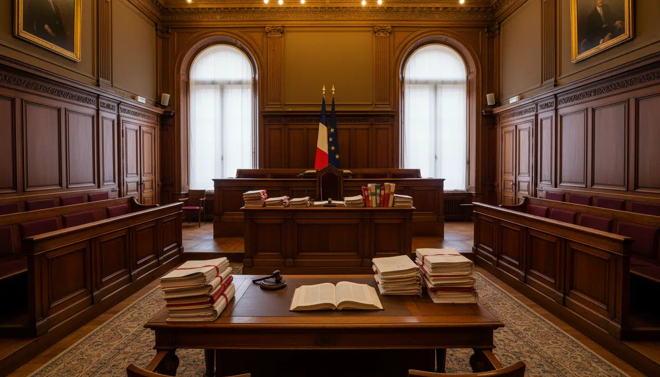 Salle d'audience d'un tribunal administratif en France