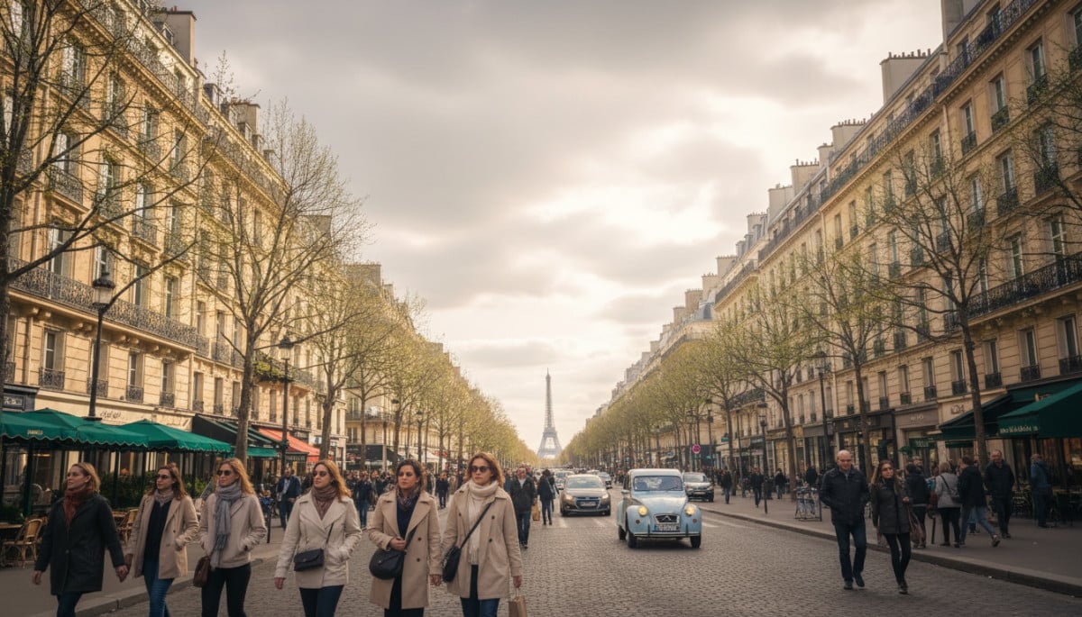 Ciel nuageux sur Paris le 28 avril 2026