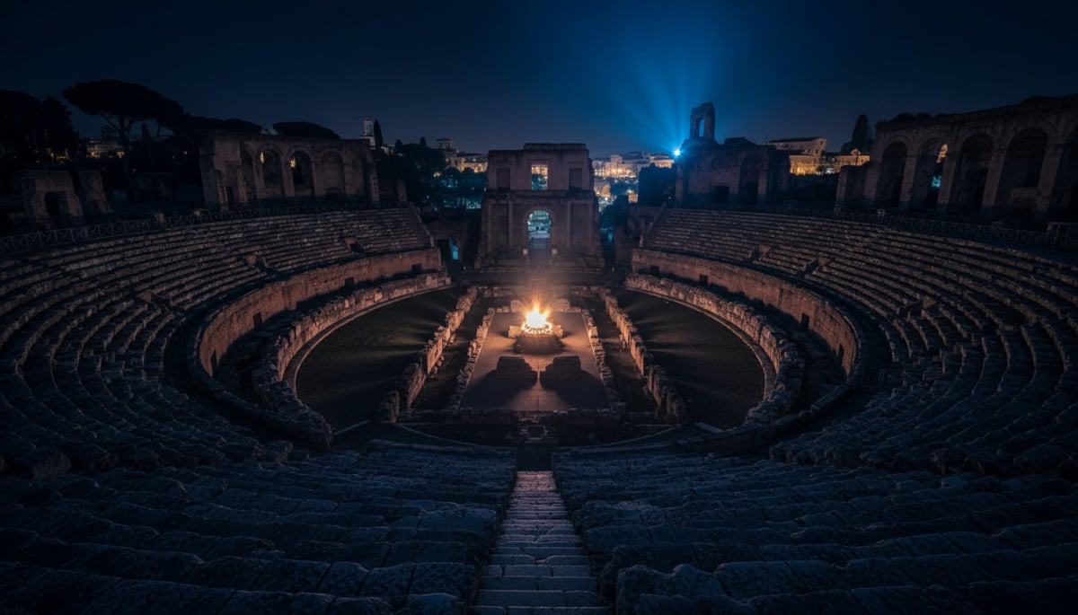 Cirque Maxime vide lors du Natale di Roma en pandémie