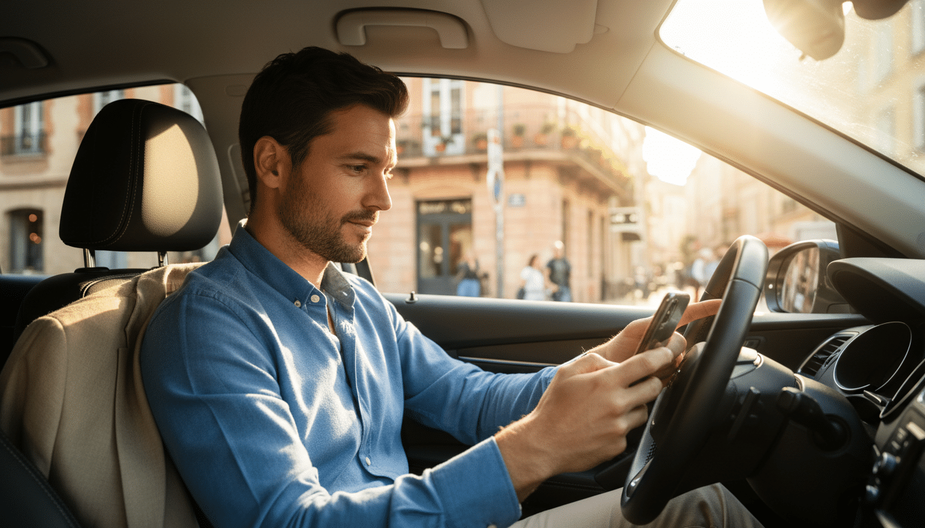 Commercial terrain en voiture à Toulouse