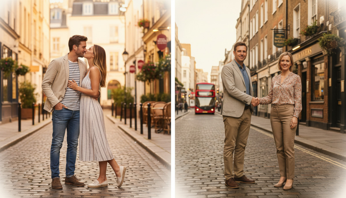 Comparaison bise française et poignée de main britannique