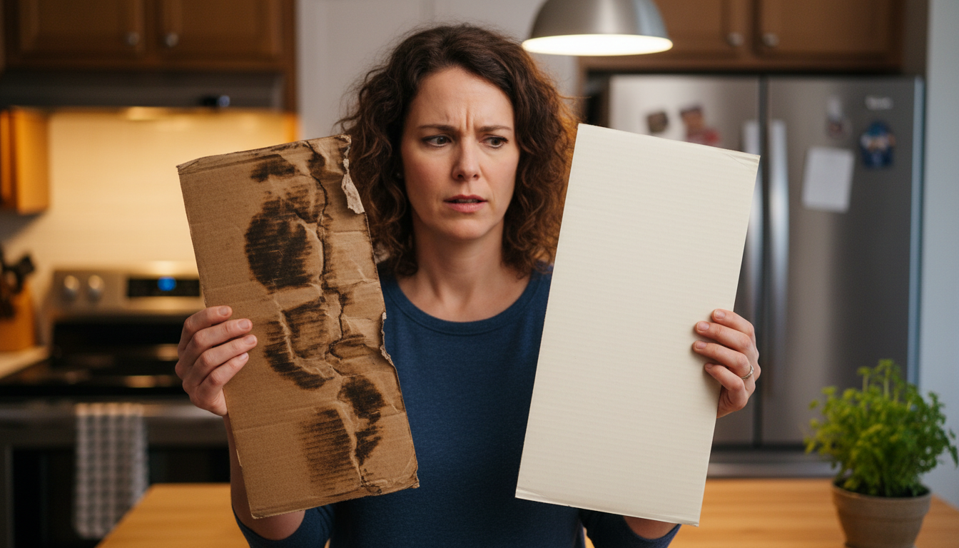 Comparaison carton fin et carton épais pour radiateur