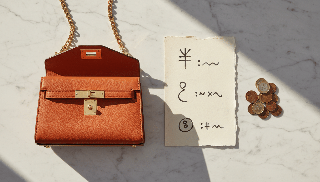 Comparaison coût de fabrication et prix de vente sac de luxe