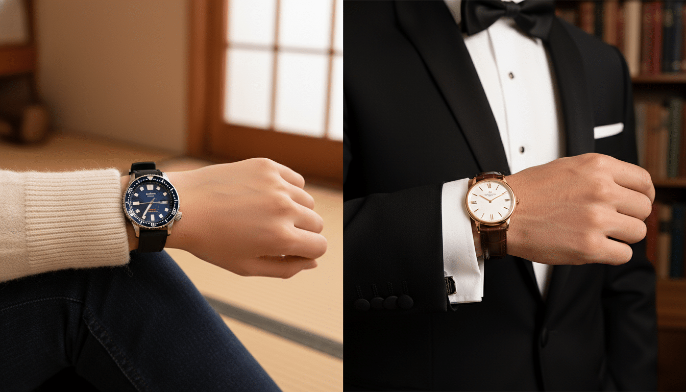 Comparaison montre japonaise et montre suisse de luxe