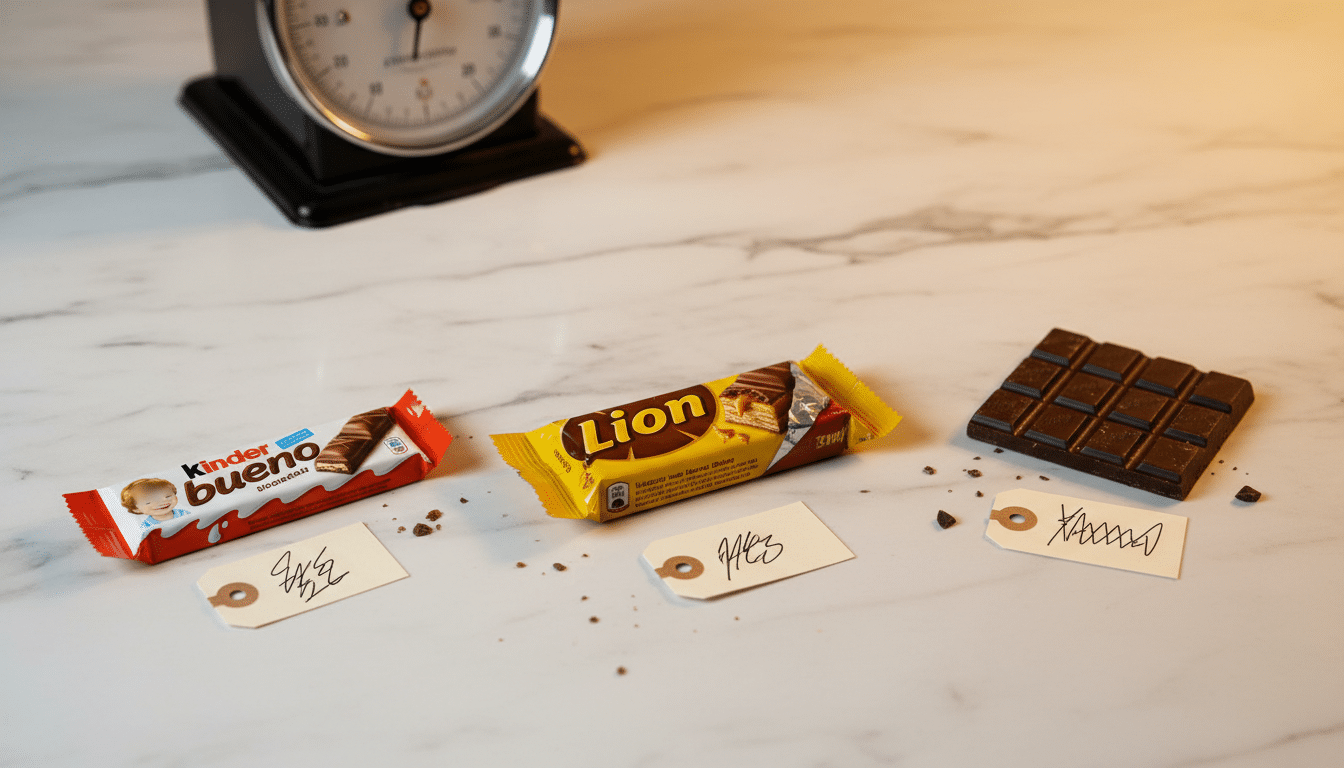 Comparaison prix barres chocolatées Kinder Lion tablette