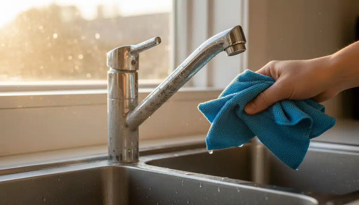 Comparaison robinet calcaire avant après nettoyage