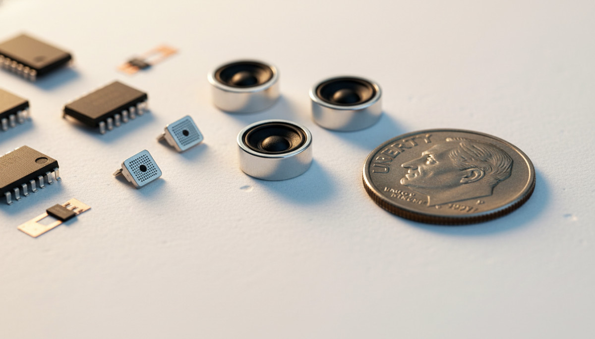 Composants électroniques minuscules d'écouteurs sans fil