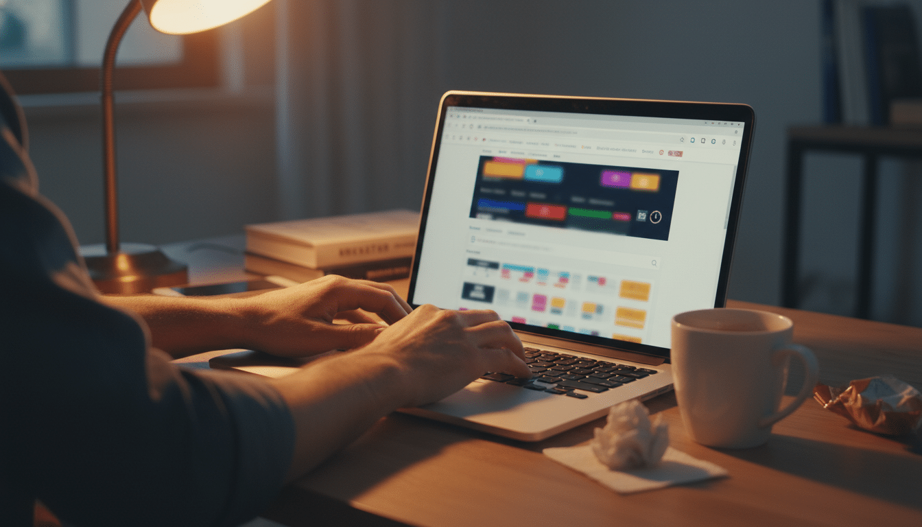 Achat de billets de concert en ligne sur ordinateur