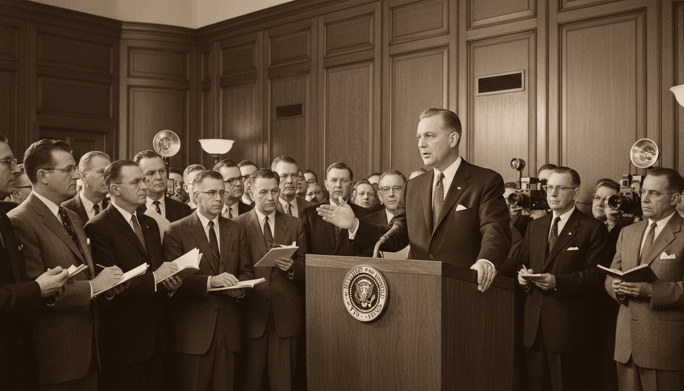 Conférence de presse d'Eisenhower sur la théorie des dominos