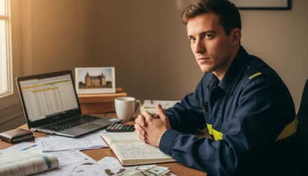 Dans les comptes de Baptiste, sapeur-pompier professionnel à Nantes à 2 250 € nets par mois