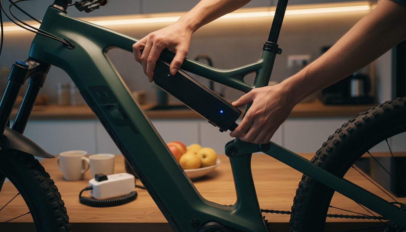 Batterie amovible de VTTAE rechargée en intérieur