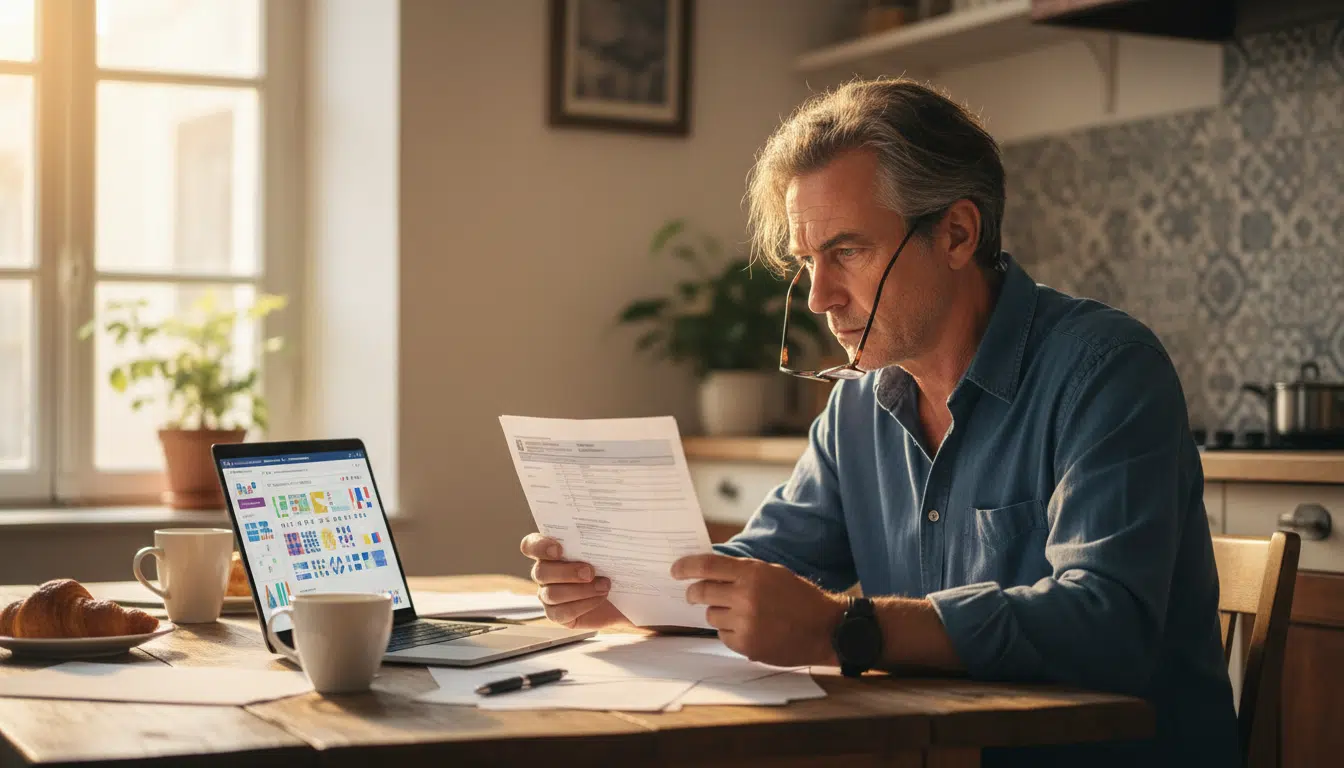 Contribuable hésitant entre formulaire papier et déclaration en ligne