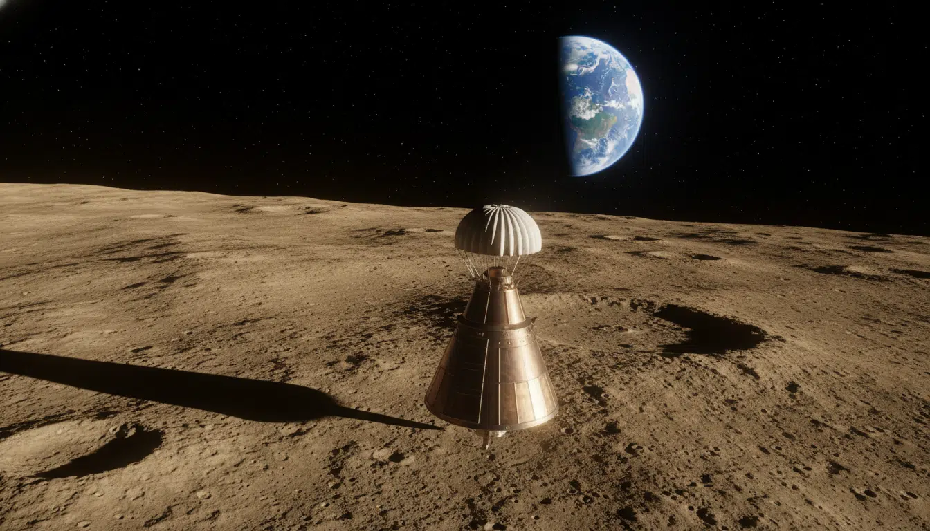 La capsule Orion en approche de la Lune lors de la mission Artemis II