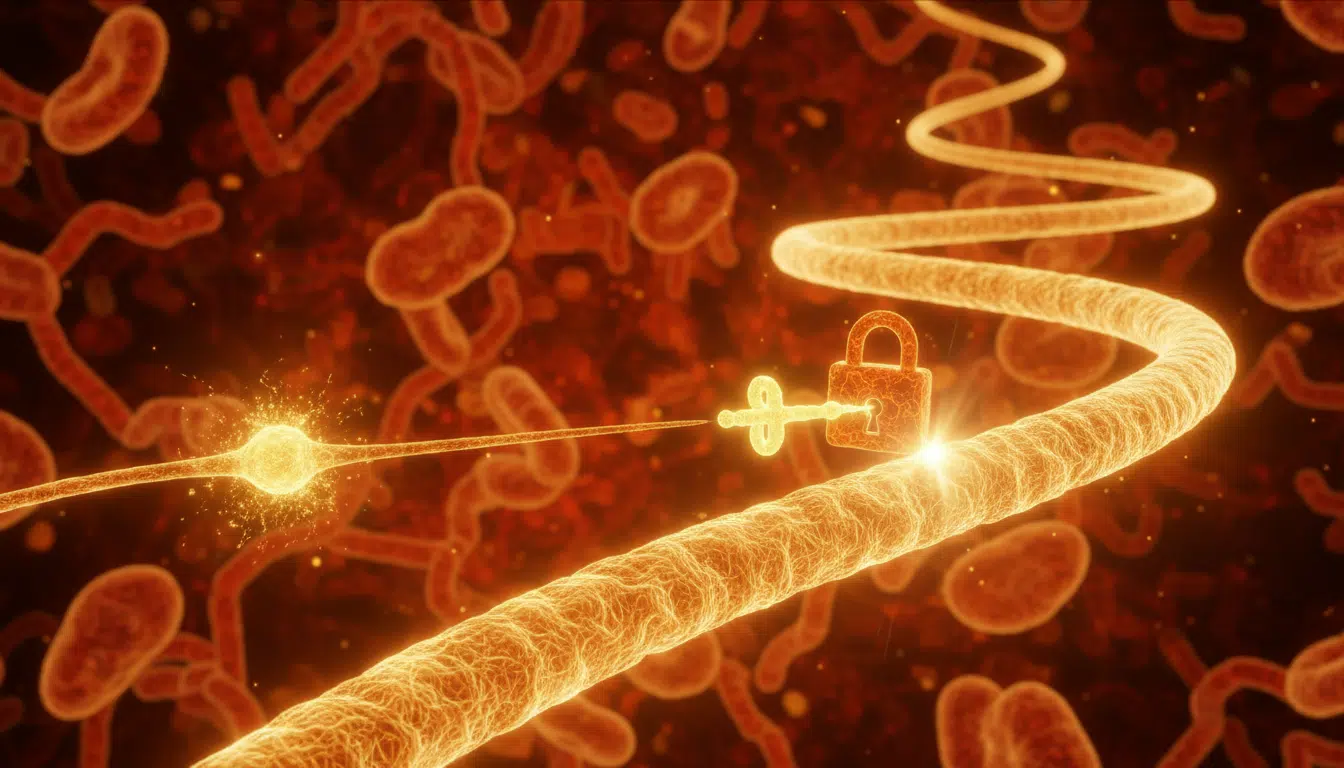 Illustration de la repousse nerveuse après déblocage moléculaire