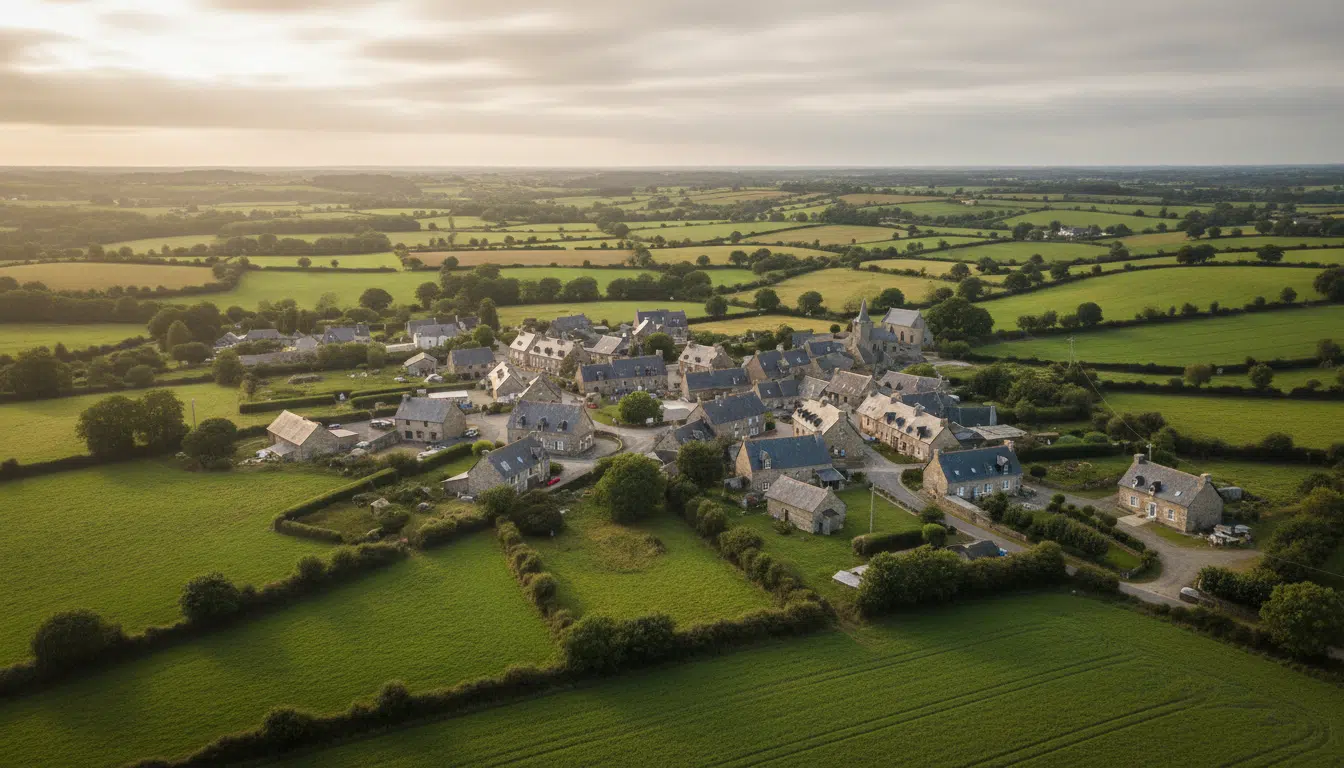 Village rural du Morbihan en Bretagne
