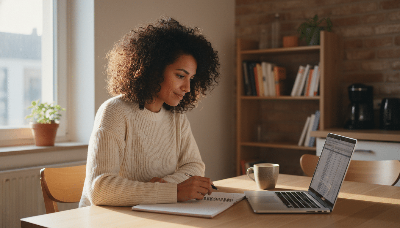 Djamila assistante sociale révise son budget mensuel à Lille