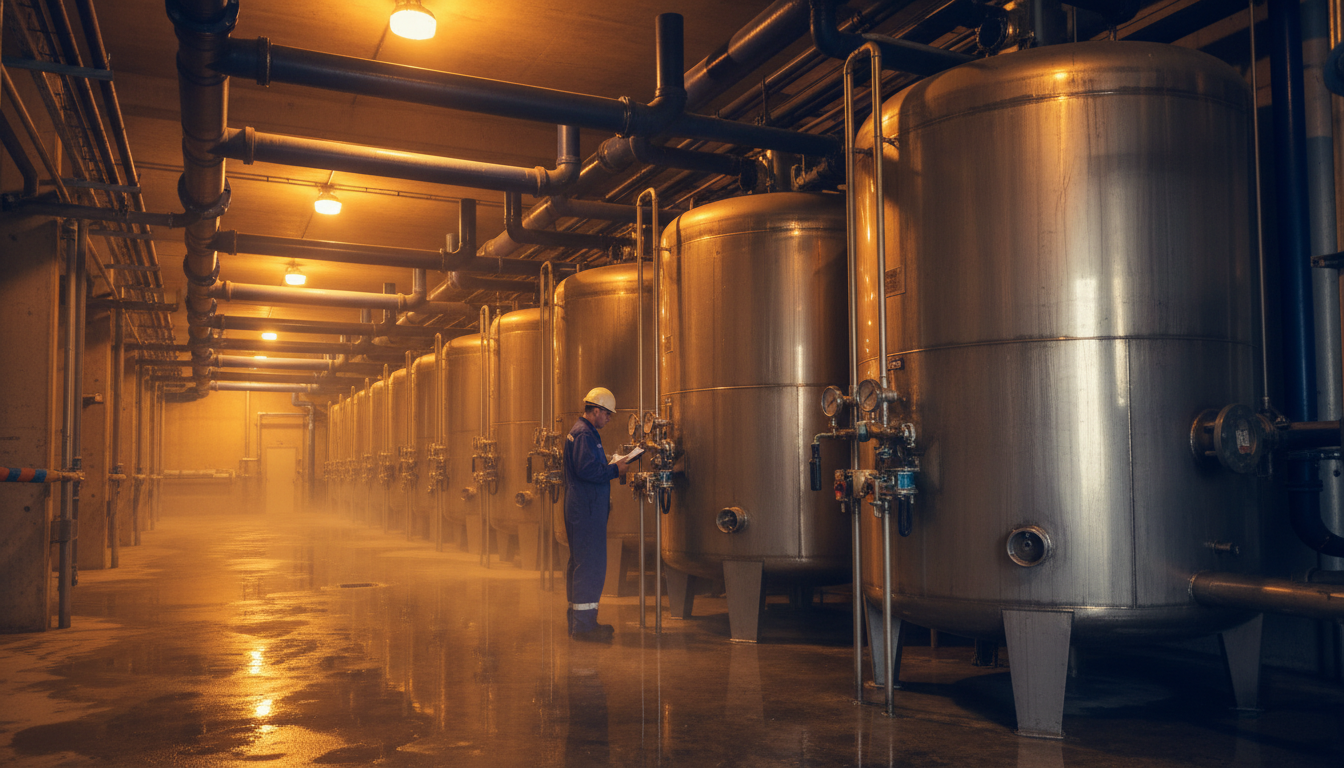 Station de traitement d'eau potable en France
