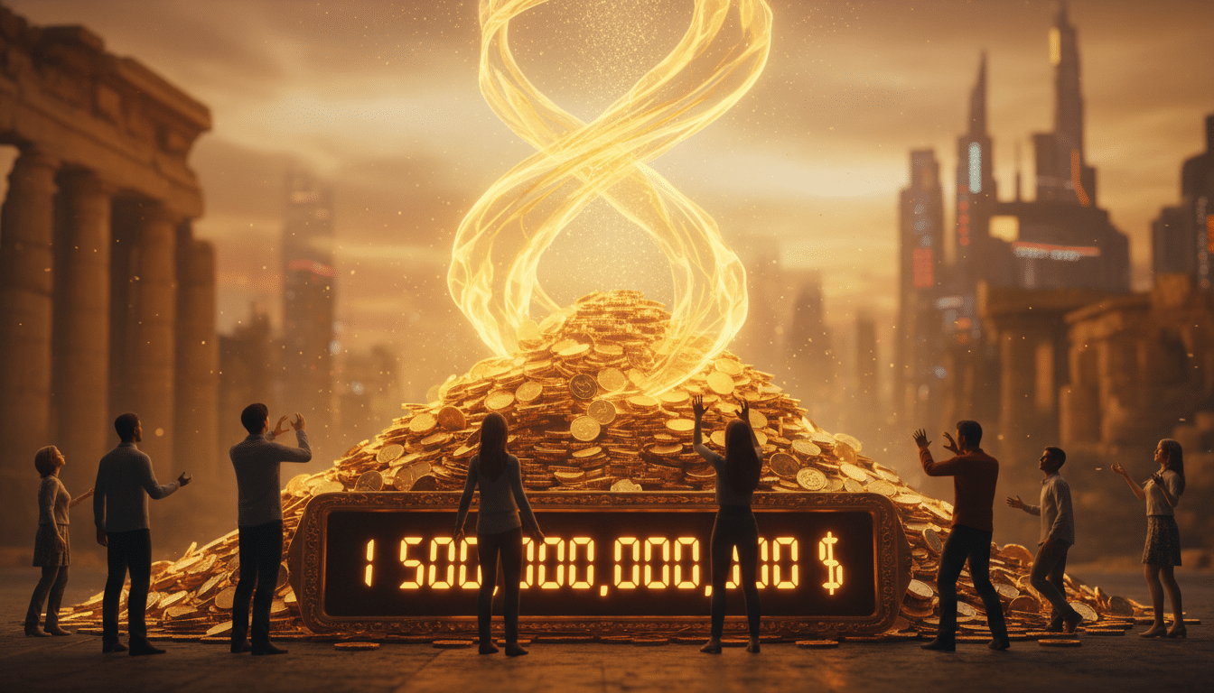 Editorial press photograph illustrating: 1 500 milliards de dollars : le chiffre colossal que les hu