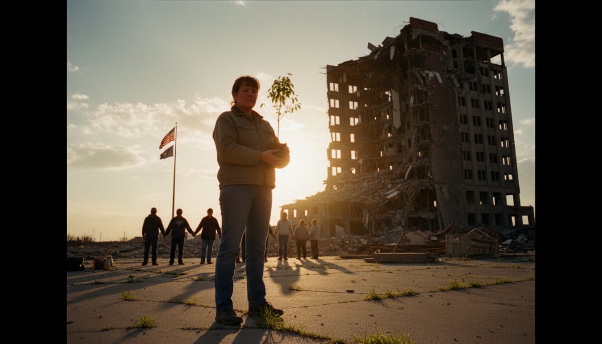 Editorial press photograph illustrating: 19 avril : le jour où Oklahoma City a tremblé, où une atten