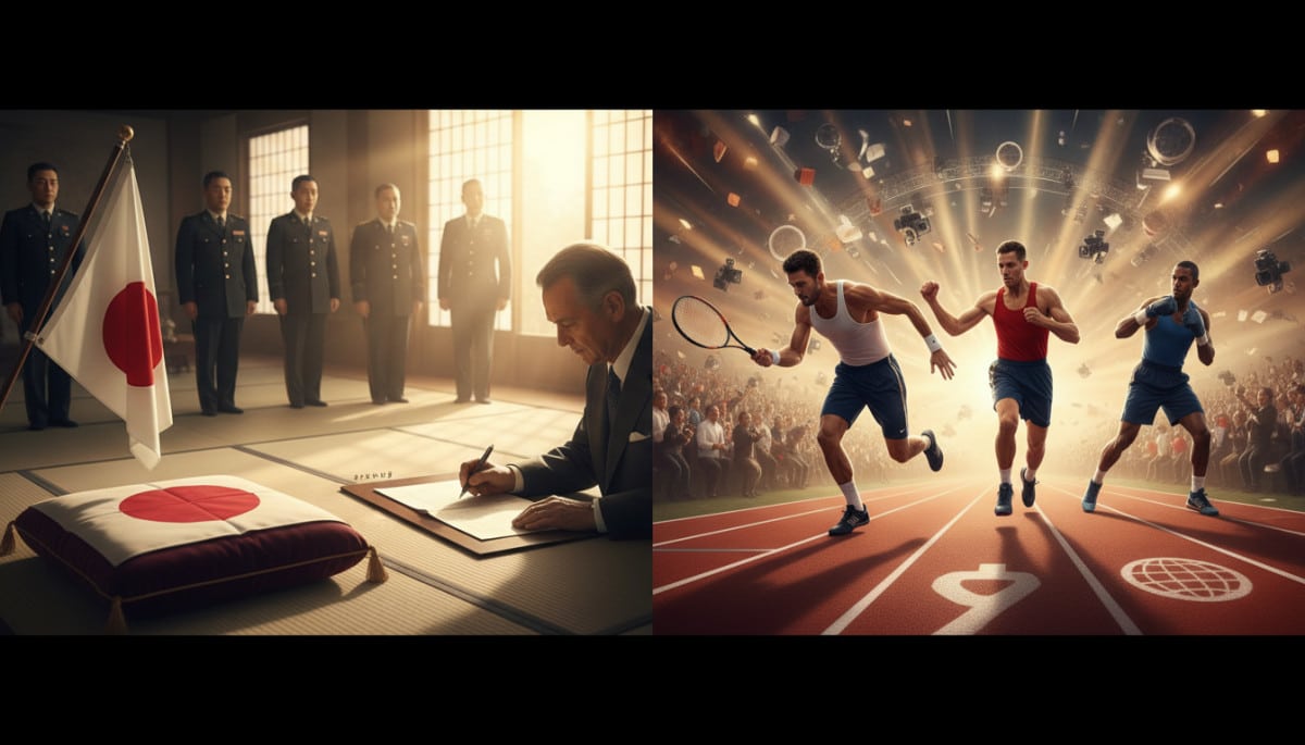 Editorial press photograph illustrating: 29 avril : le jour où l'Empire du Japon capitula sans comba