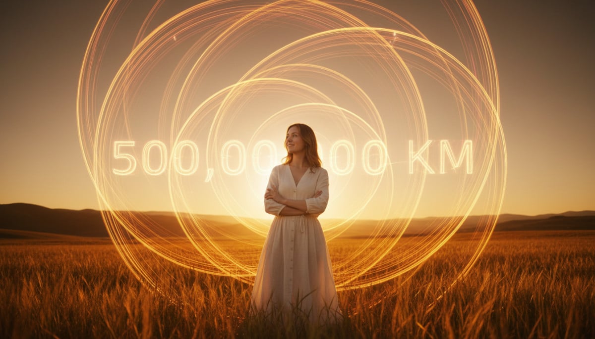 Editorial press photograph illustrating: 500 millions de kilomètres : la distance que ton corps a pa