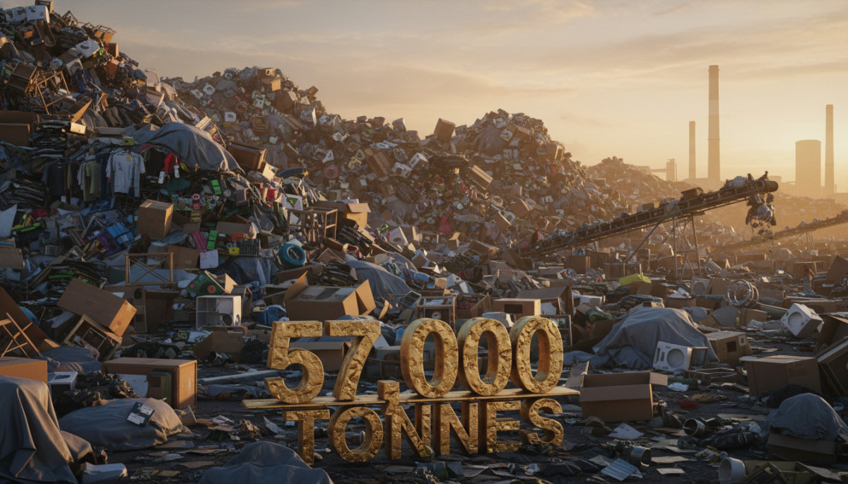 Editorial press photograph illustrating: 57 000 tonnes : le chiffre dingue derrière ce que les Franç