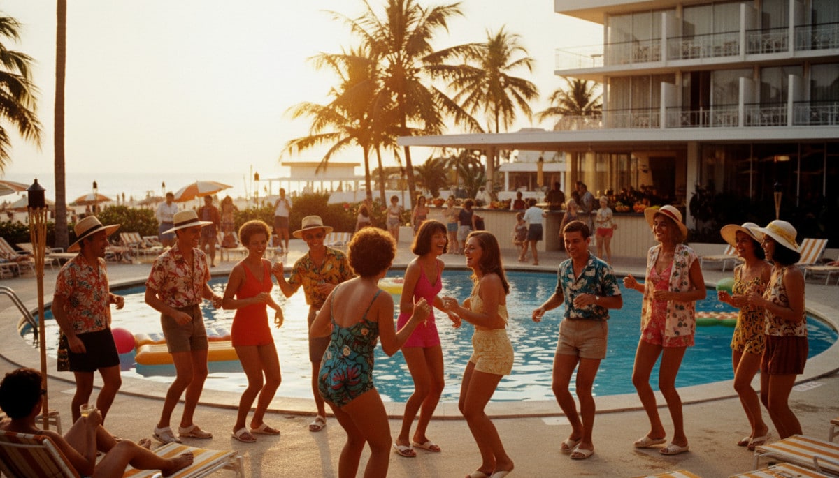 Editorial press photograph illustrating: Adieu le Club Med des 'Trente Glorieuses' : son passé que l