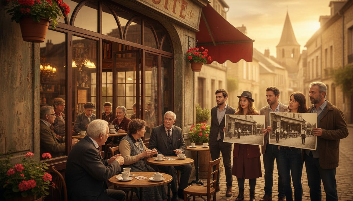 Editorial press photograph illustrating: Ce café de village que 8 Français sur 10 ont connu : son pa