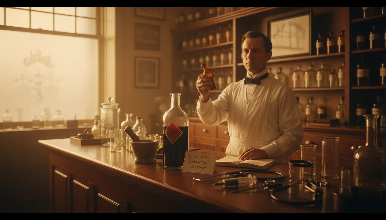 Editorial press photograph illustrating: Coca-Cola était vendu en pharmacie comme médicament : voici