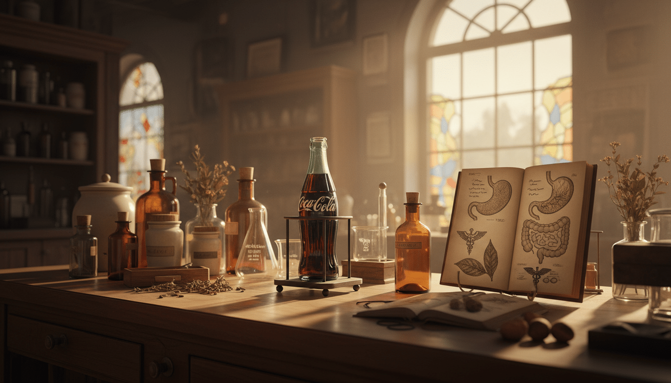 Editorial press photograph illustrating: Coca-Cola était vendu en pharmacie comme médicament : voici