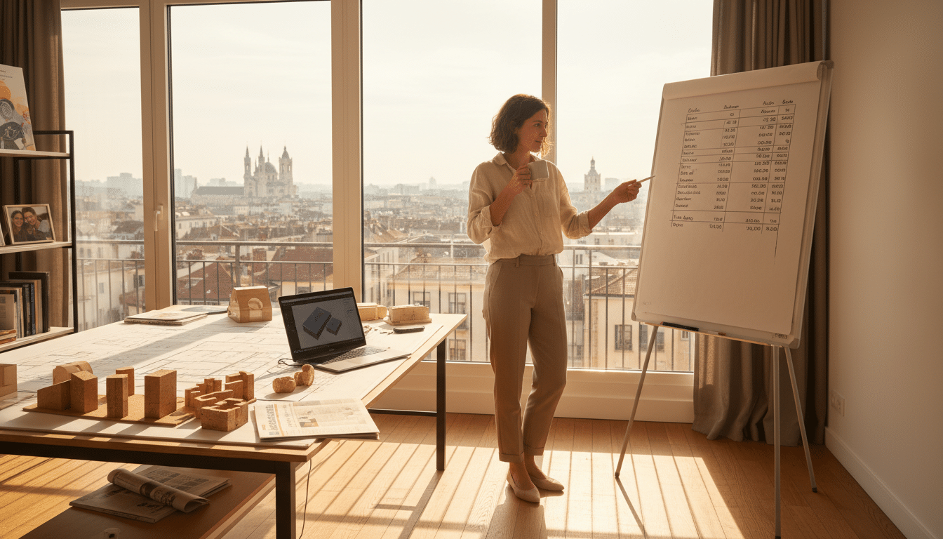 Editorial press photograph illustrating: Dans les comptes d'Inès, architecte à Lyon à 3 400 € nets p