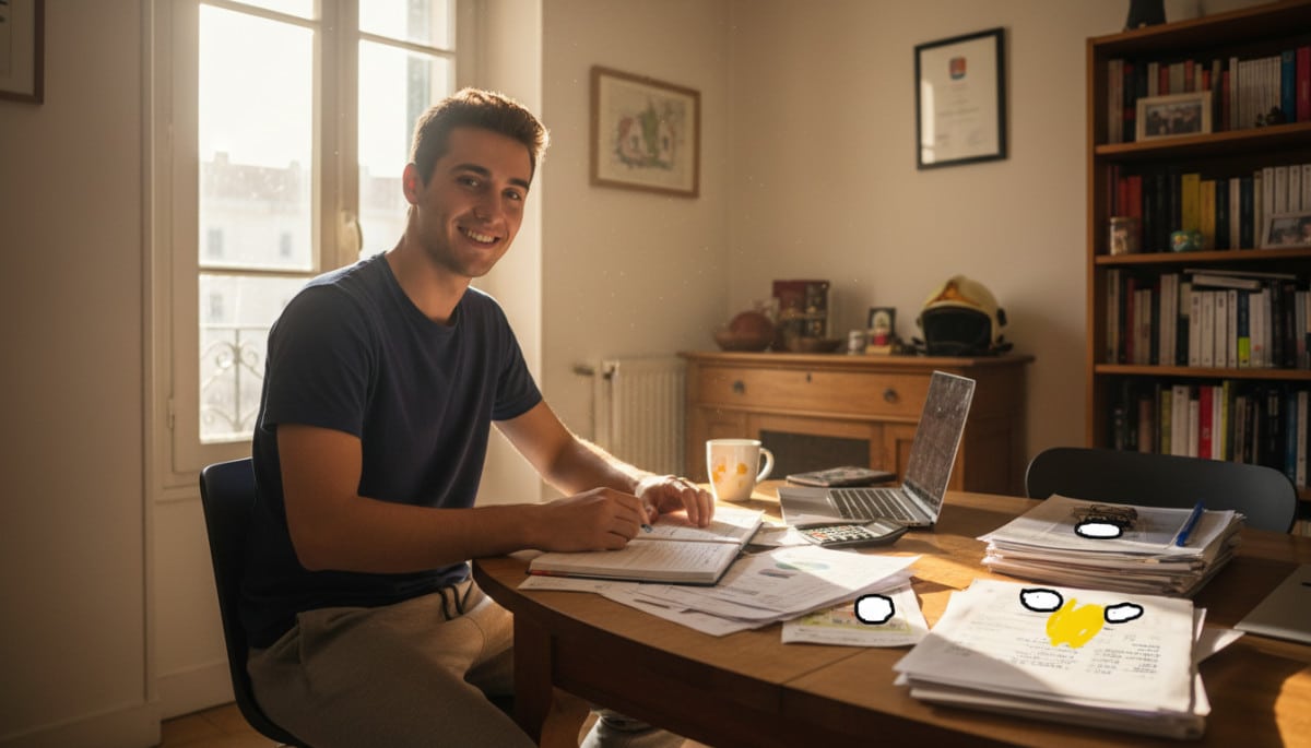 Editorial press photograph illustrating: Dans les comptes de Baptiste, sapeur-pompier professionnel