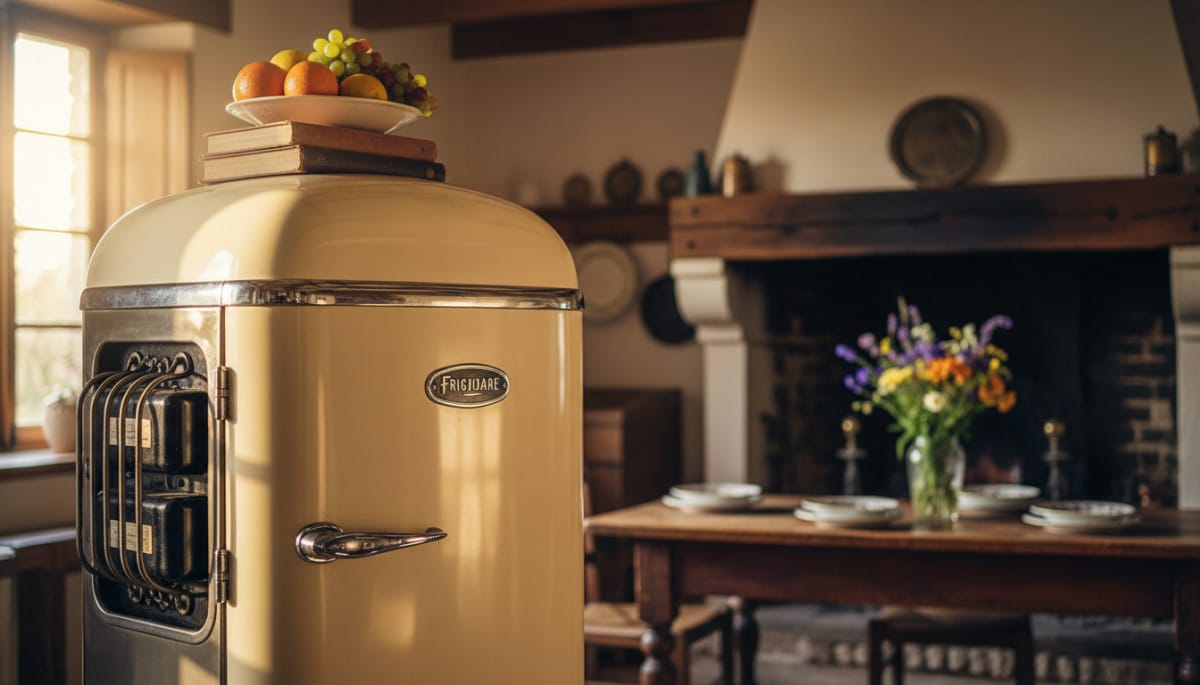 Editorial press photograph illustrating: Le Frigidaire : pourquoi ce frigo d'une marque disparue a d