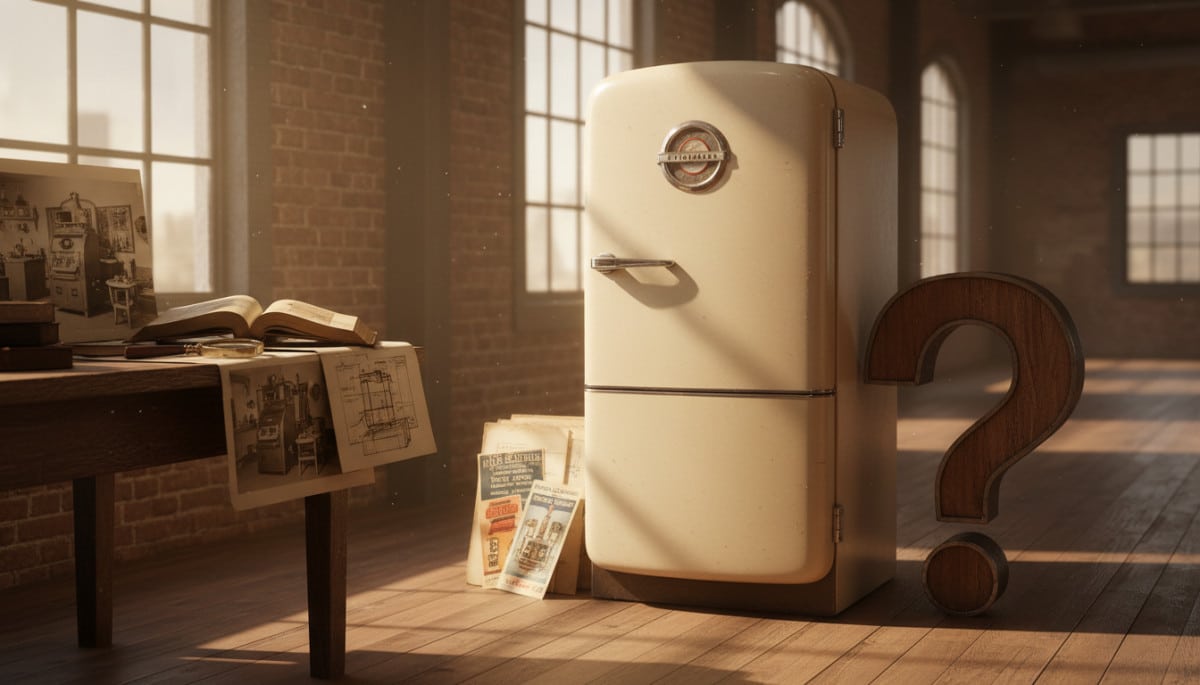 Editorial press photograph illustrating: Le Frigidaire : pourquoi ce frigo d'une marque disparue a d