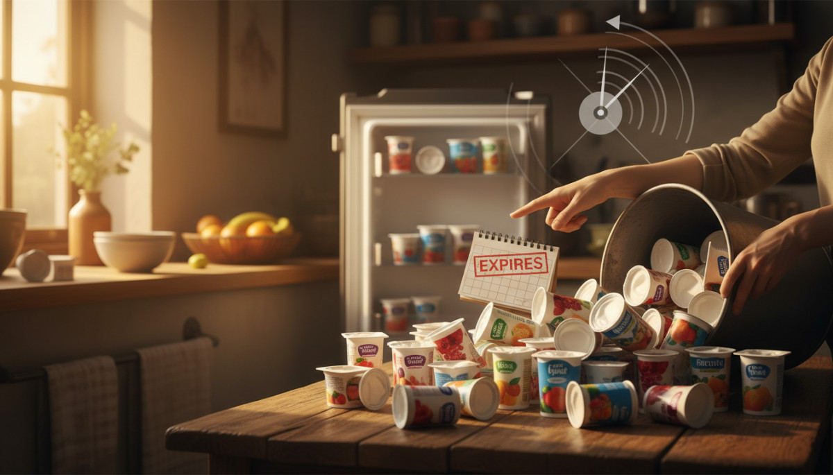 Editorial press photograph illustrating: Le yaourt a une date de péremption inventée de toutes pièce