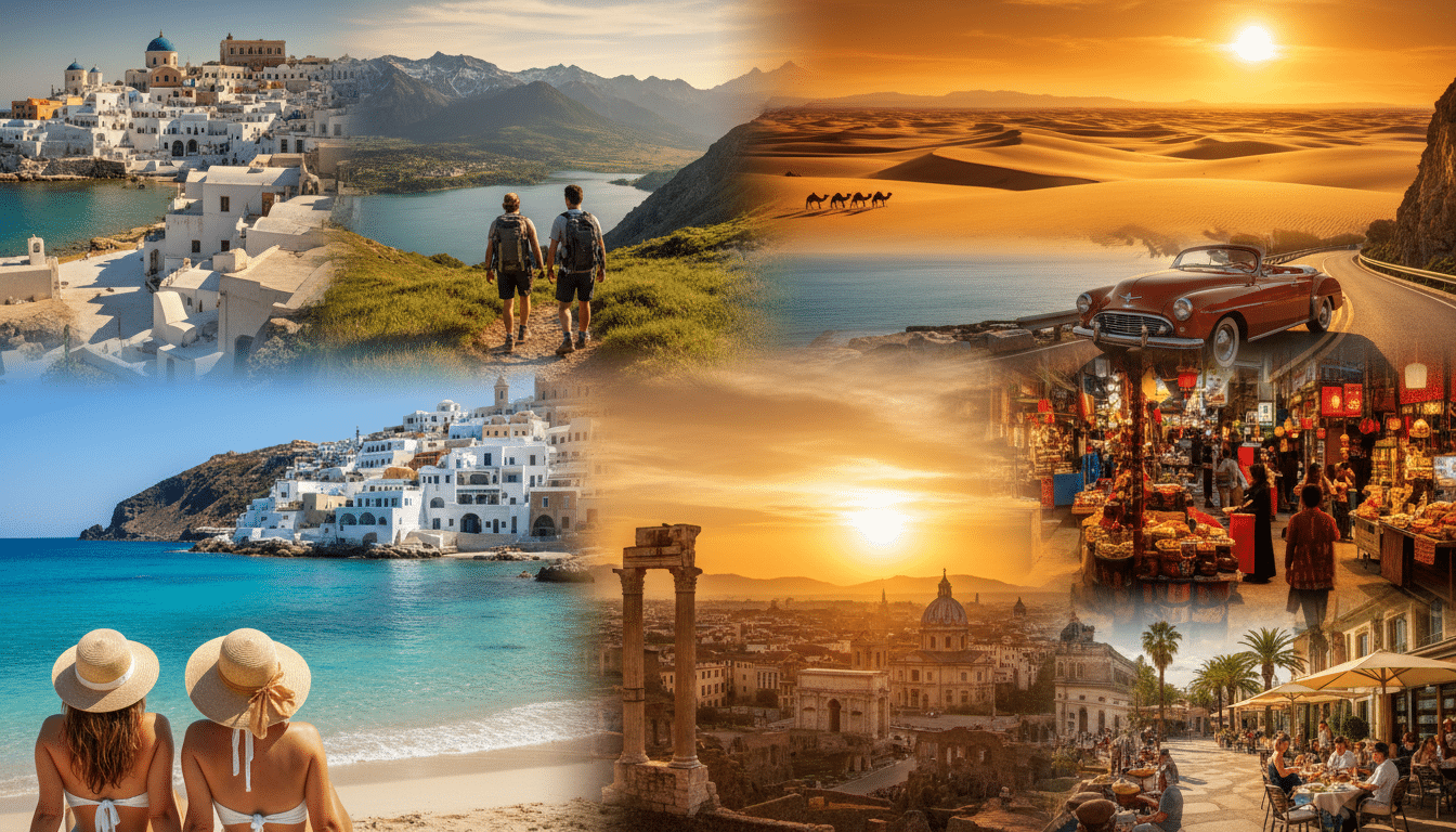 Editorial press photograph illustrating: Les 7 pays où les Français partent le plus en vacances : le