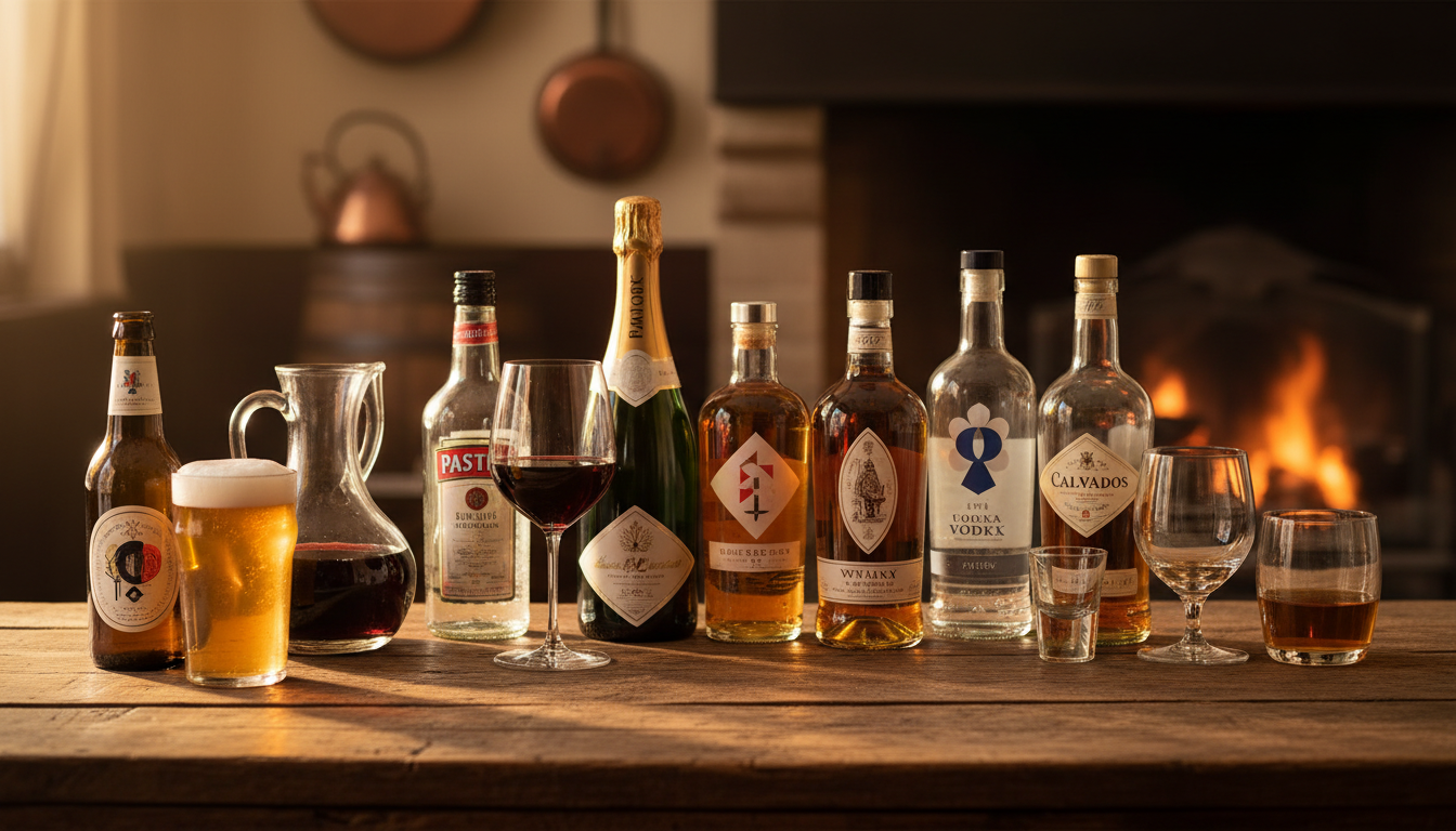 Editorial press photograph illustrating: Les 8 alcools les plus consommés en France : le numéro 1 n'