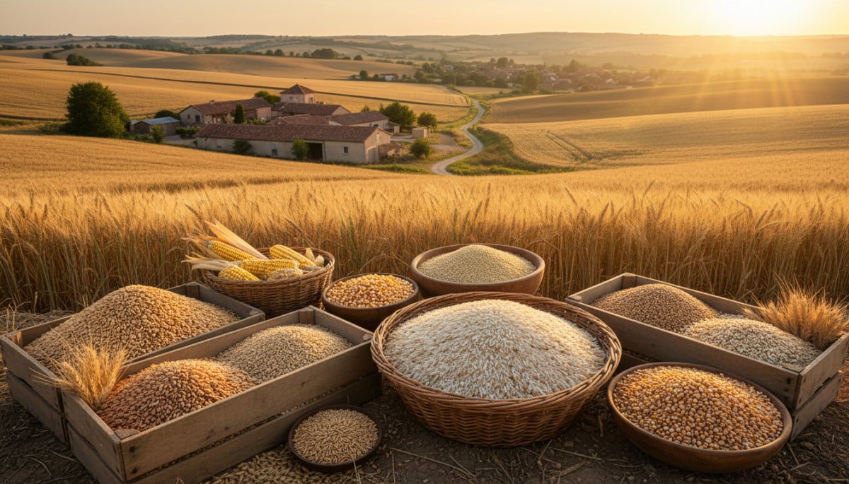 Editorial press photograph illustrating: Les 8 céréales les plus consommées en France : le blé n'est
