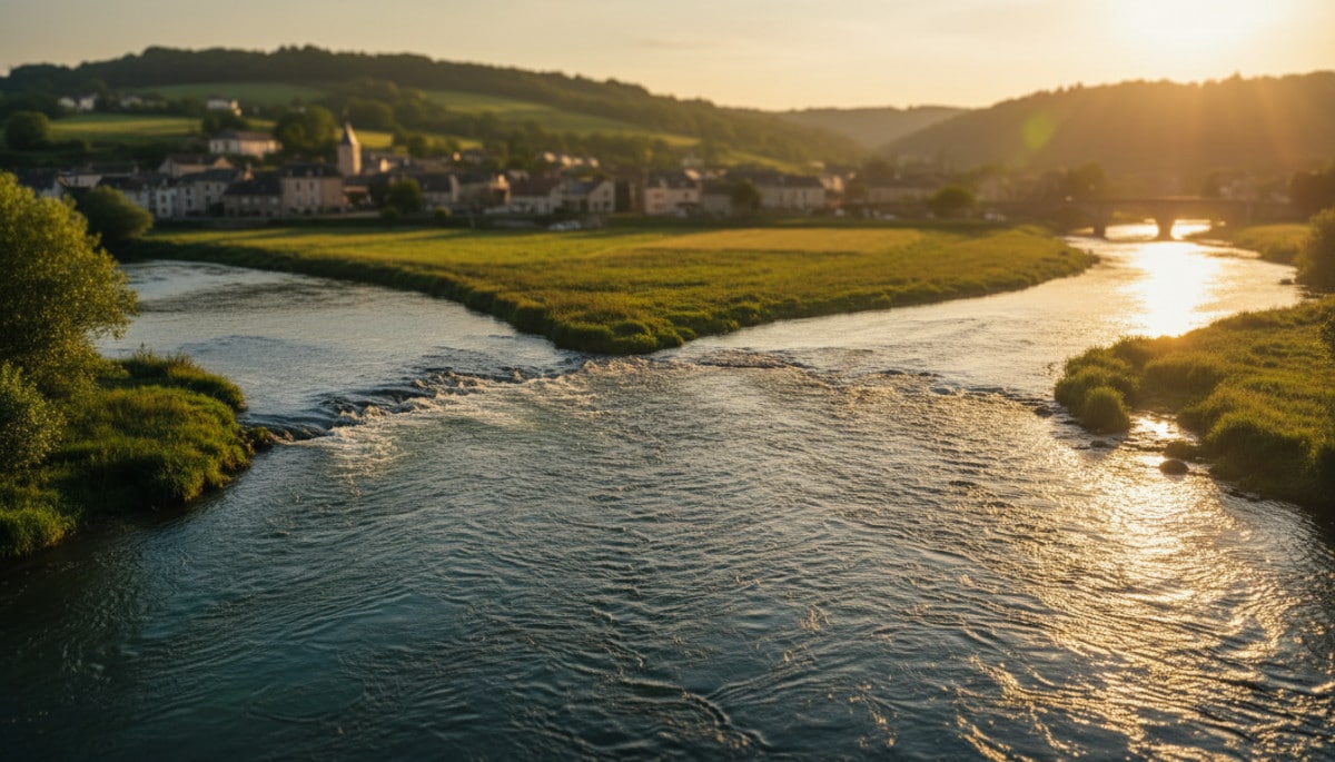 Editorial press photograph illustrating: Les 8 fleuves les plus longs de France : le numéro 1 n'est