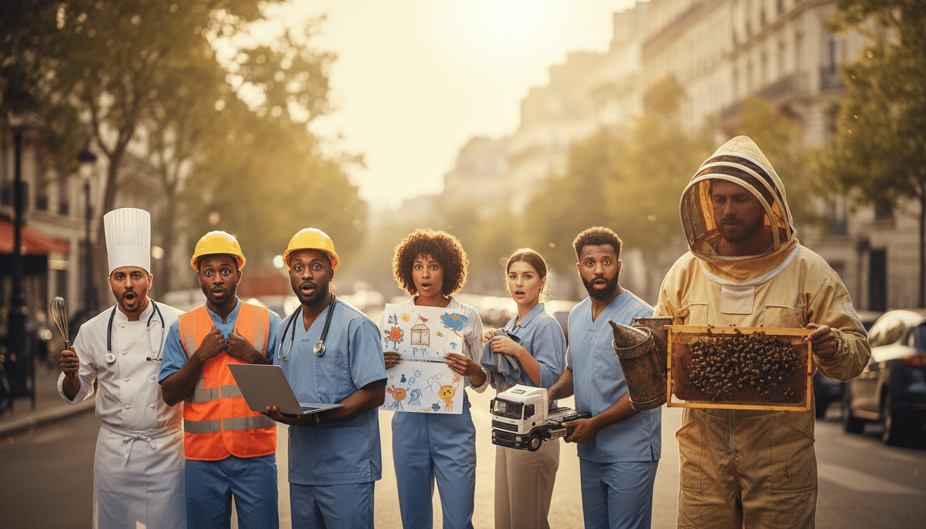 Editorial press photograph illustrating: Les 8 métiers les plus exercés en France : le numéro 1 surp