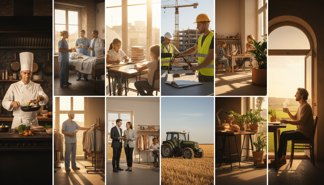 Editorial press photograph illustrating: Les 8 métiers les plus exercés en France : le numéro 1 surp