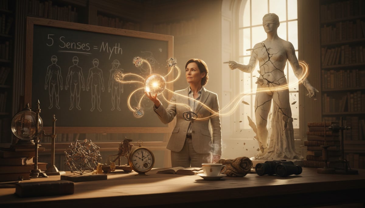 Editorial press photograph illustrating: Les humains ont cinq sens : le mythe scolaire que la scienc