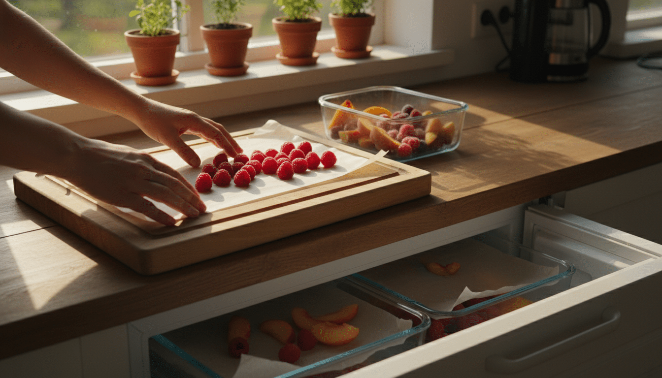 Editorial press photograph illustrating: Pose une feuille de papier cuisson sous tes aliments avant