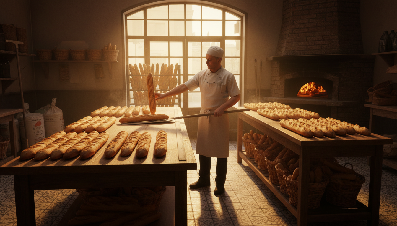 Editorial press photograph illustrating: Pourquoi la baguette fait exactement cette taille — ce n'es