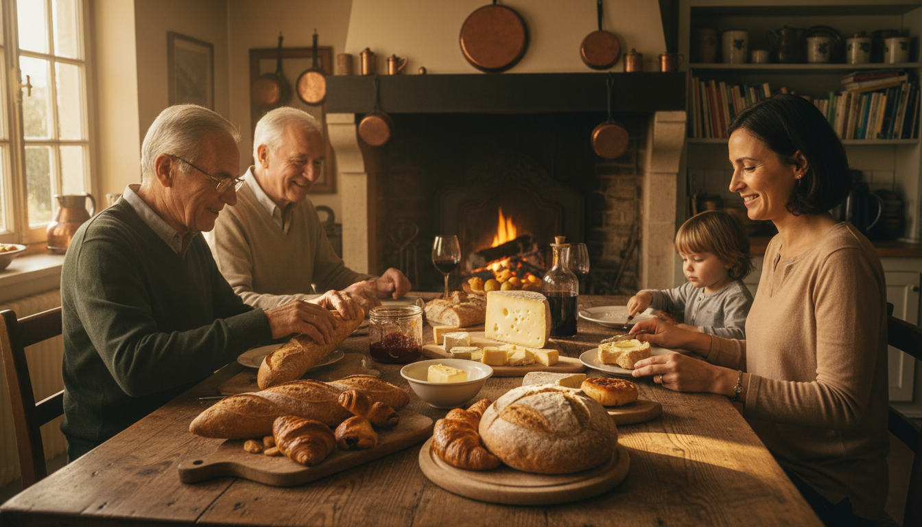 Editorial press photograph illustrating: Pourquoi les Français mangent du pain à chaque repas : la v